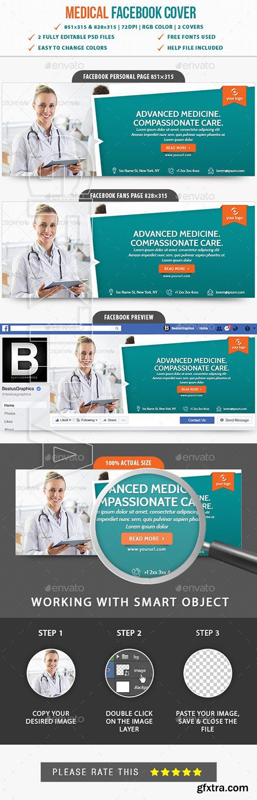 GraphicRiver - Medical Facebook Cover 23056227