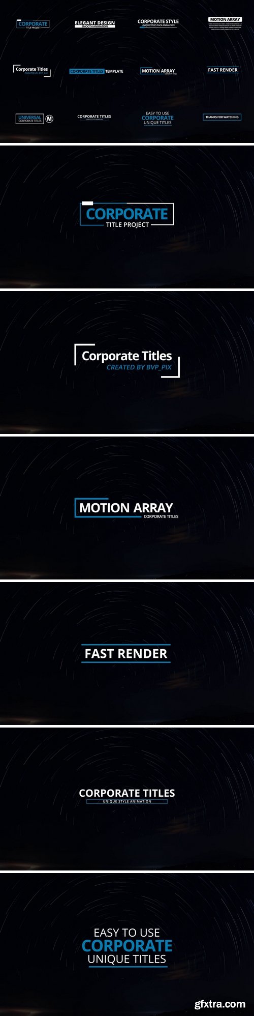 MotionArray - 12 Corporate Titles After Effects Templates 60256