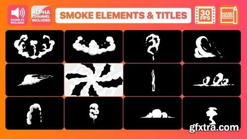 MotionArray - Smoke Elements, Transitions And Titles After Effects Templates 158357
