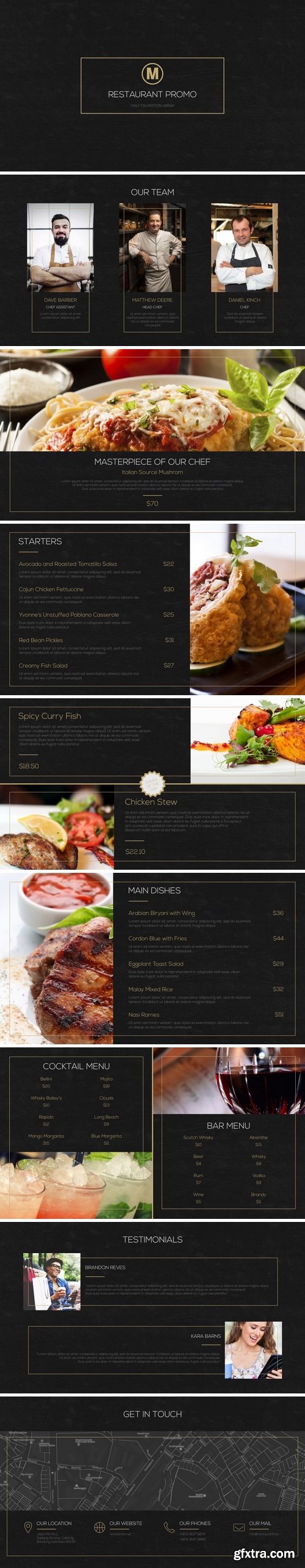 MotionArray - Restaurant Promo After Effects Templates 61103