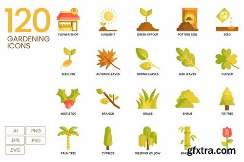 120 Gardening Icon Caramel Series