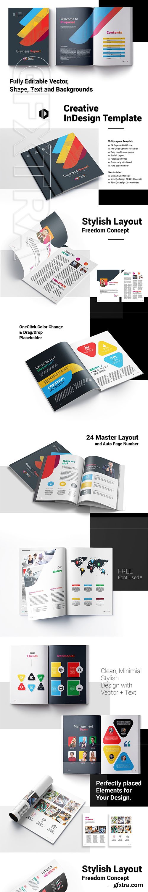 CreativeMarket - Company Profile Magazine 3218493