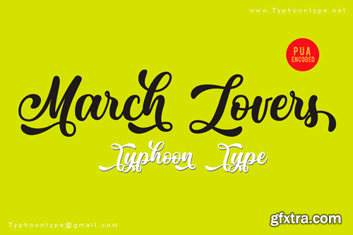 CM - March Lovers Font 3347578