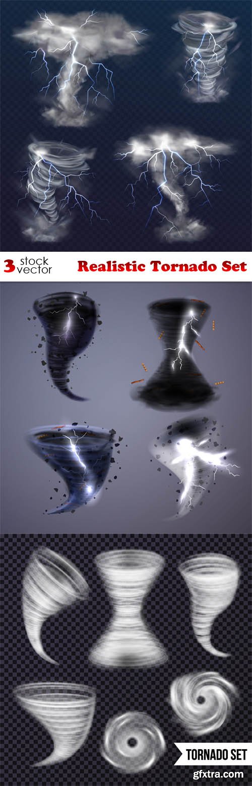 Vectors - Realistic Tornado Set