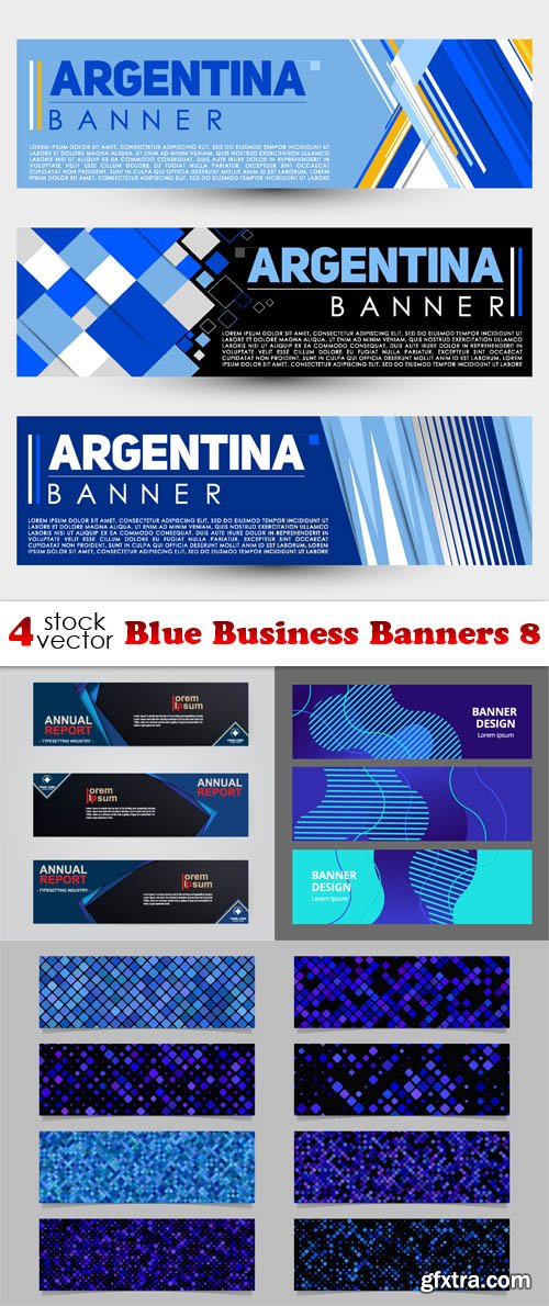 Vectors - Blue Business Banners 8