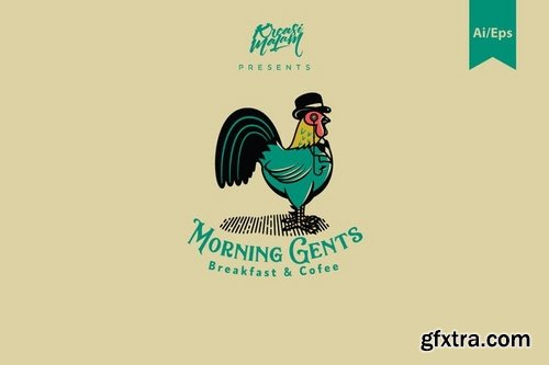 Morning Gents Logo Template