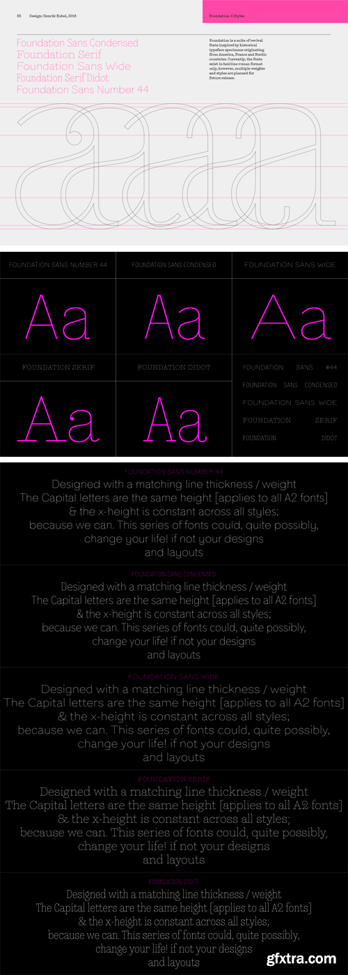 A2 Foundation Font Family
