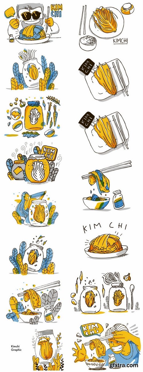 Kimchi famous healthy Korean food