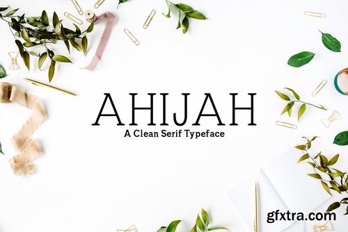CM - Ahijah A Clean Serif Font Family 1746672