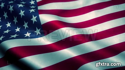 American Flag Blowing 134917