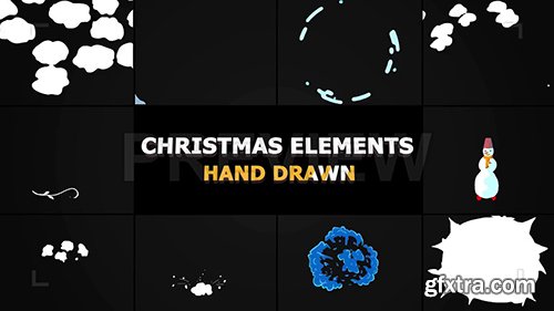 Cartoon Christmas Elements And Transitions 143576