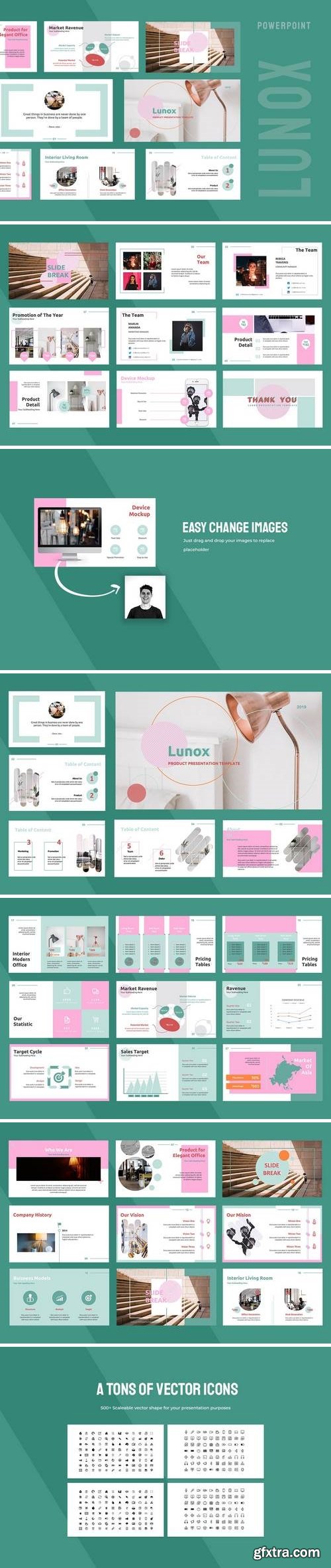 Lunox - Powerpoint, Keynote, Google Sliders Templates