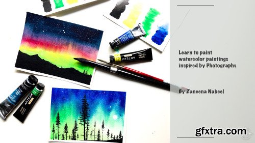 Watercolor Paintings inspired by photographs - Step by step