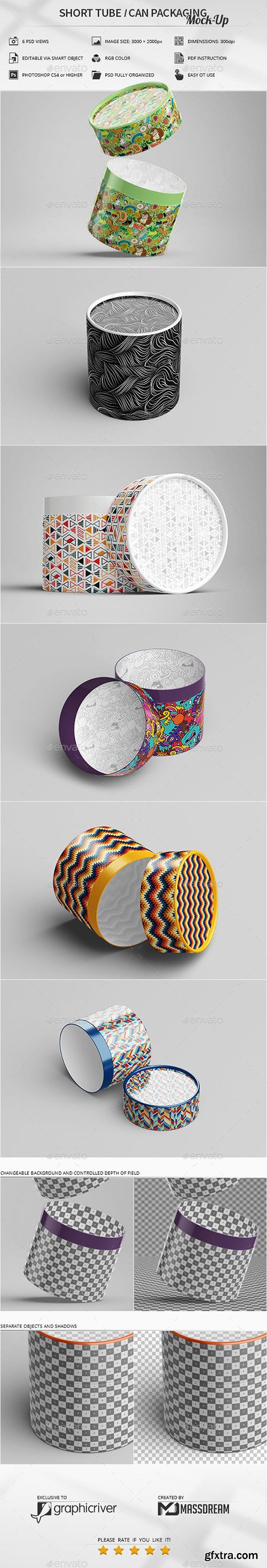 Short Tube / Can Packaging Mock-Up 23079644
