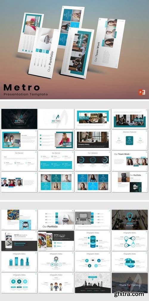 Metro - Powerpoint, Keynote, Google Sliders Templates