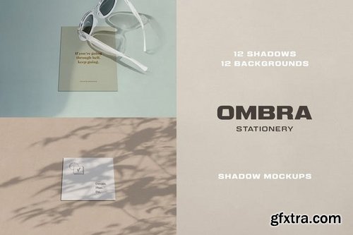 Ombra Stationery Shadow Mockups