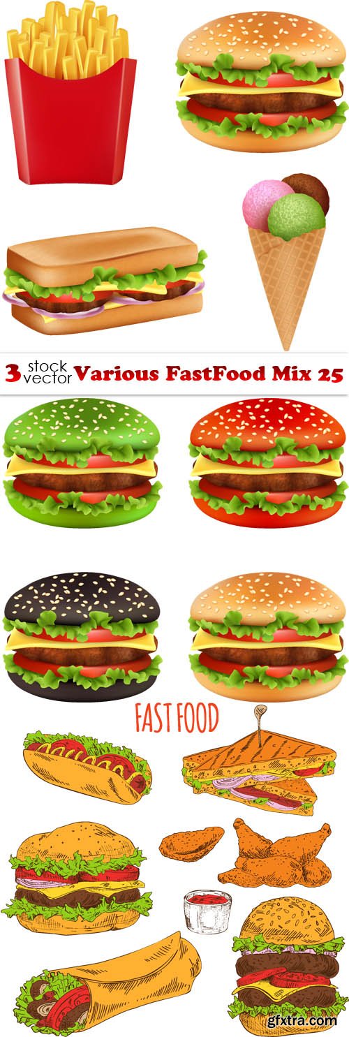 Vectors - Various FastFood Mix 25