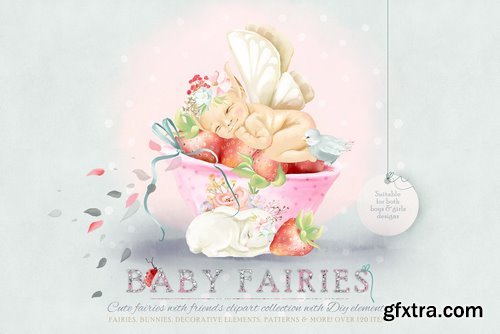 CM - Baby Fairies Clipart Collection 2770171
