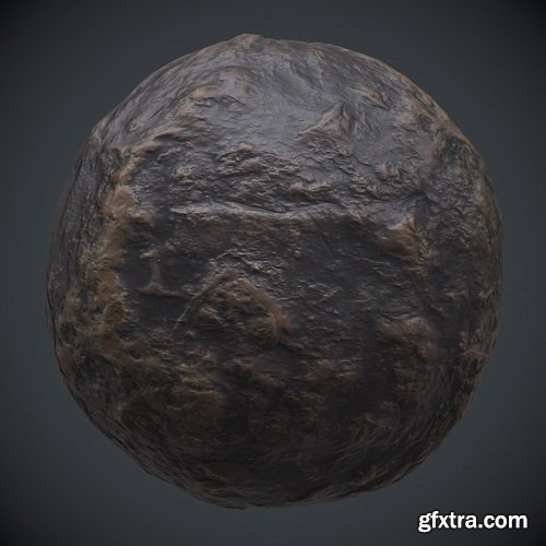 Water Worn Stone 1 PBR Material