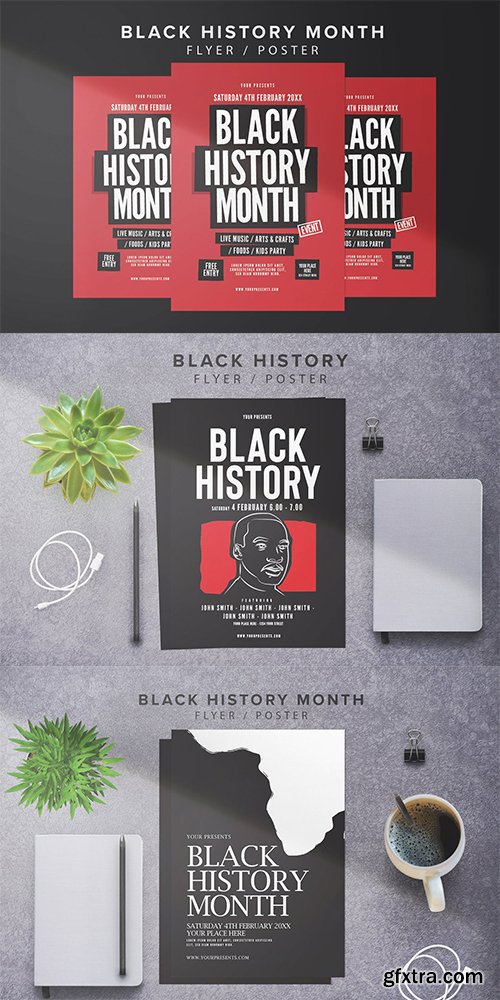 3 Black History Month Flyers