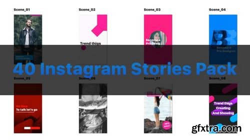 MotionArray 40 Instagram Stories Pack 163577