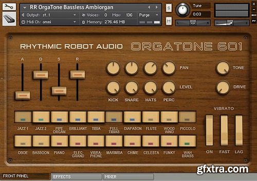 Rhythmic Robot Audio OrgaTone 601 KONTAKT