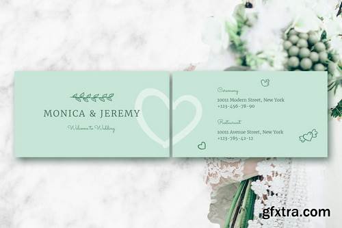 Monica Wedding Business Card Template