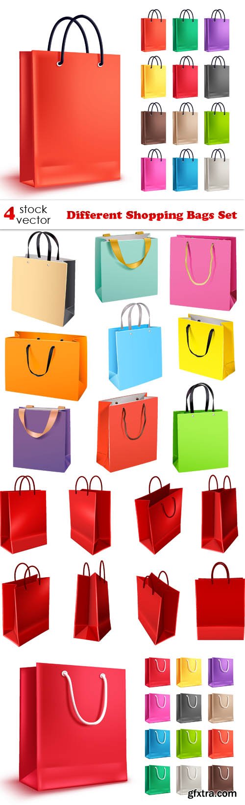 Vectors - Different Shopping Bags Set