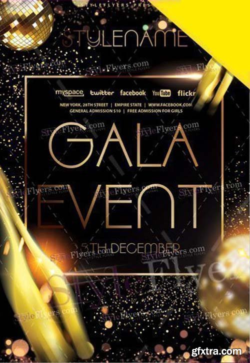 Gala Event V1 2019 PSD Flyer Template