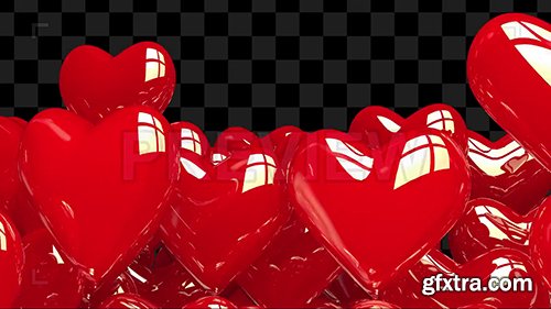 Heart Balloons Text Reveal Template 135765