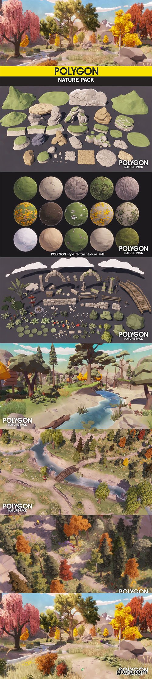 Cgtrader - POLYGON - Nature Pack Low-poly 3D model