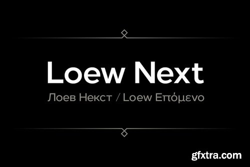 Loew Next Font Family