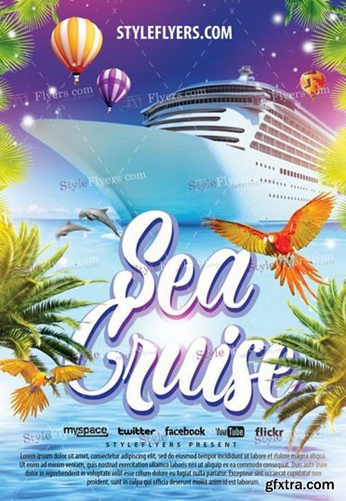 Sea Cruise 3 PSD Flyer Template
