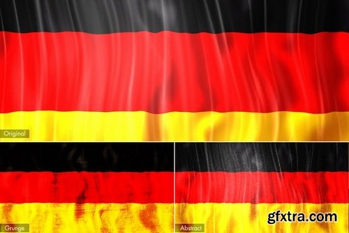 Germany France Chine Flags Pack