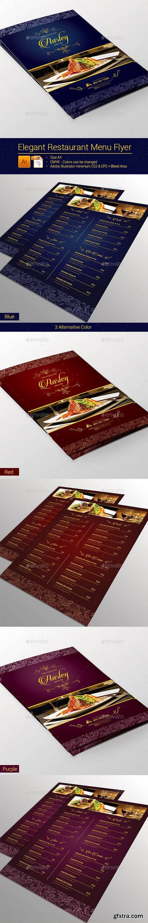 Graphicriver - Elegant Restaurant Menu Flyer 9219720