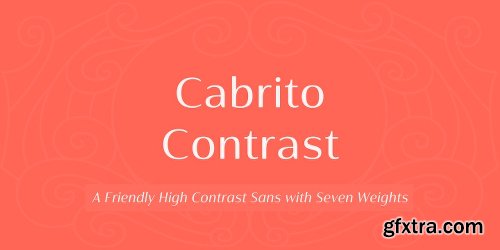 Cabrito Contrast Font Family - 54 Fonts