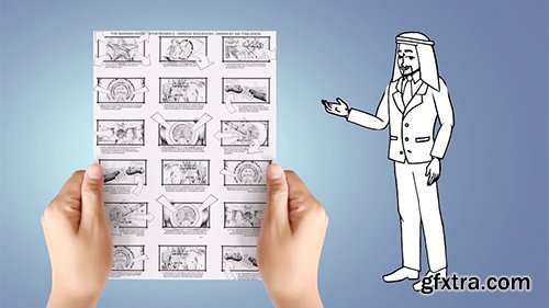 Doodle Animation - Arabian Businessman 138917