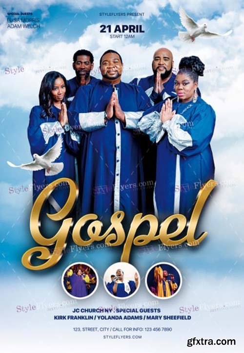 Gospel V2 2019 PSD Flyer Template