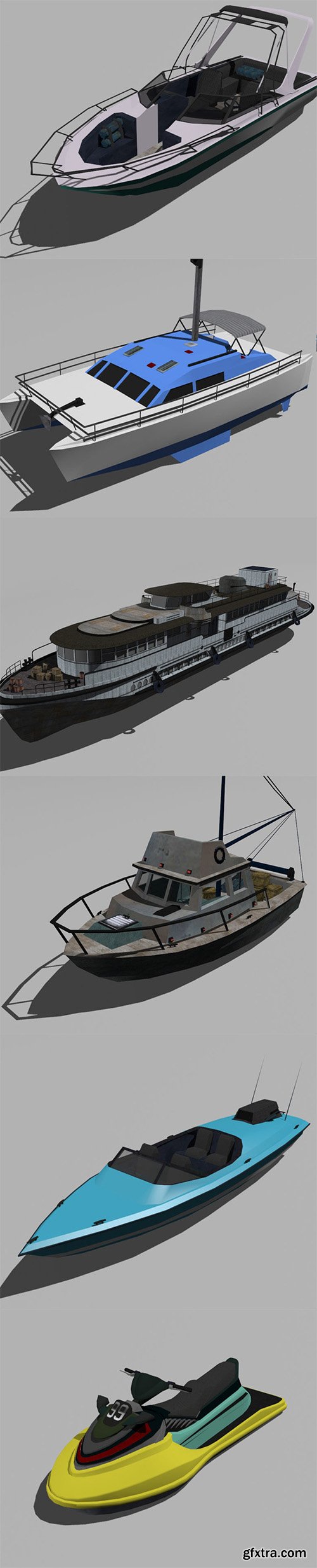 Cgtrader - Ship Models Low-poly 3D model