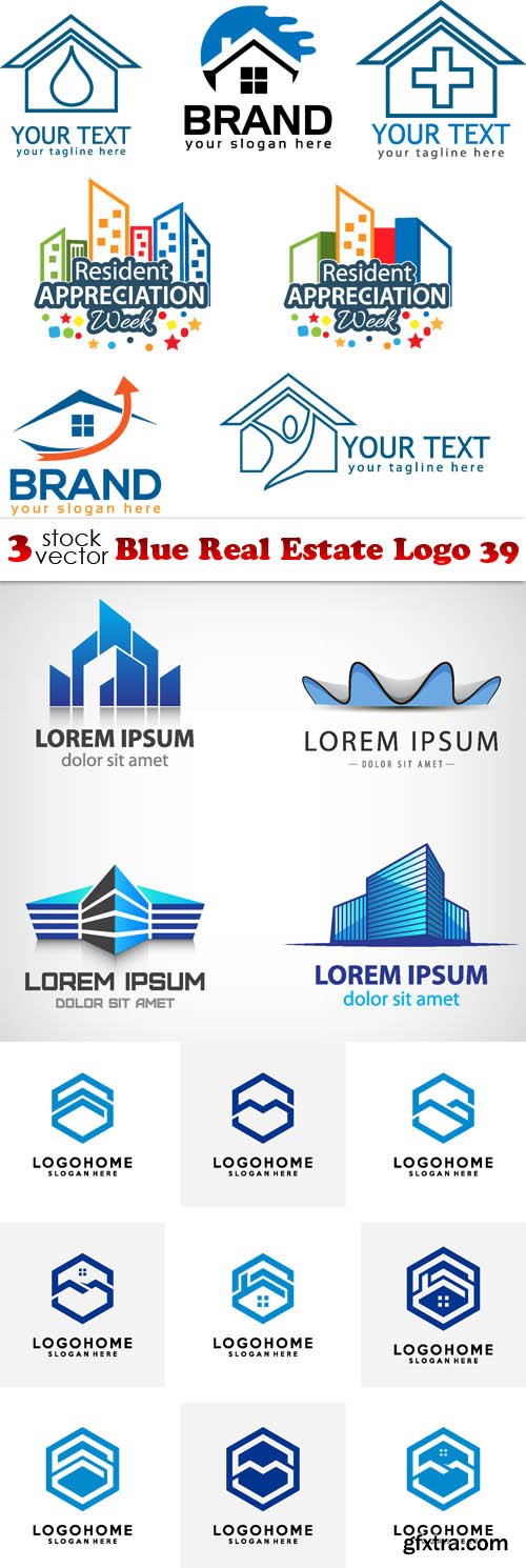Vectors - Blue Real Estate Logo 39