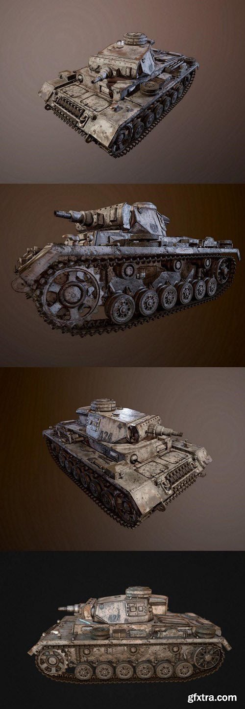 Panzer III Tank – 3D Model