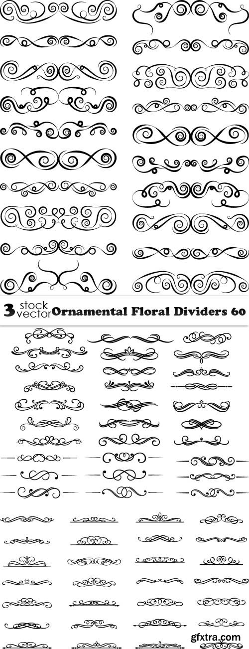 Vectors - Ornamental Floral Dividers 60