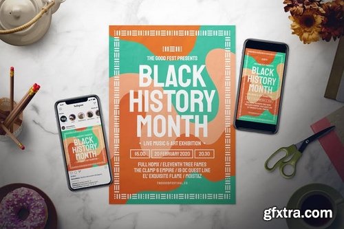 Black History Month Flyer Set