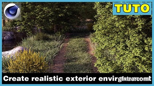 Create realistic exterior environement using Cinema 4D