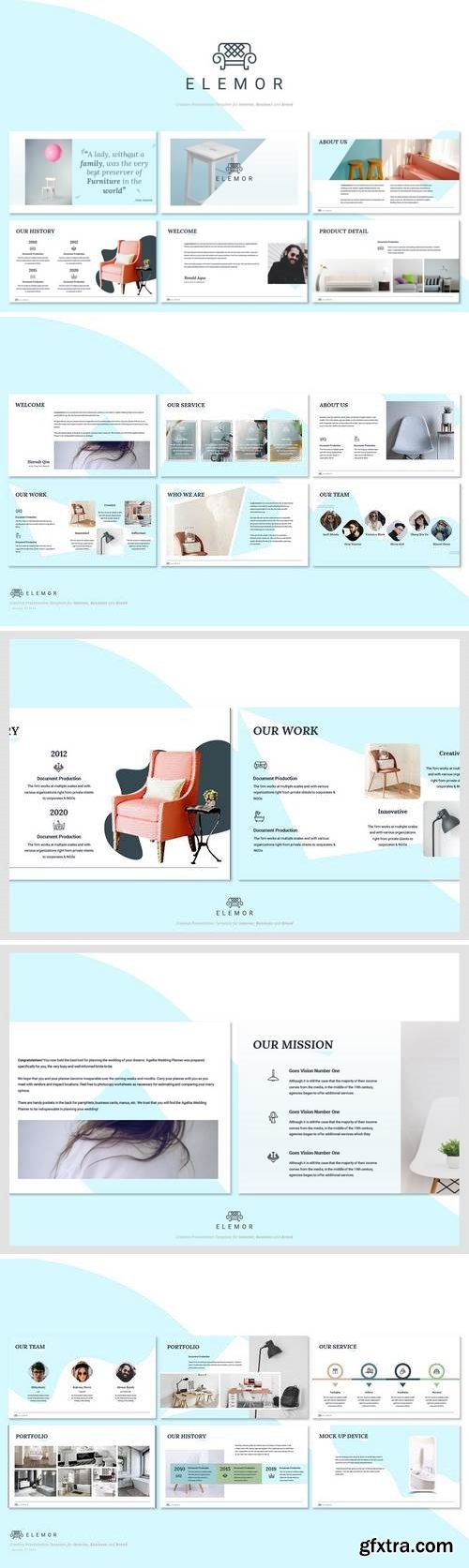 Elemor - Creative Furniture Powerpoint Template