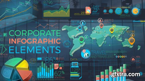 Colorful Corporate Infographic Elements - After Effects 145673
