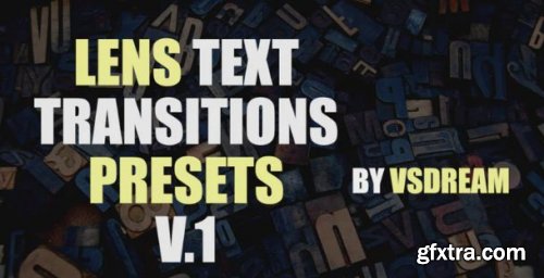 Lens Text Transitions Presets V.1 - Premiere Pro Templates 161386