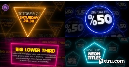 Neon Titles Animation Pack 162667