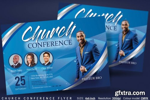 CreativeMarket - Church Conference Flyer 3363167