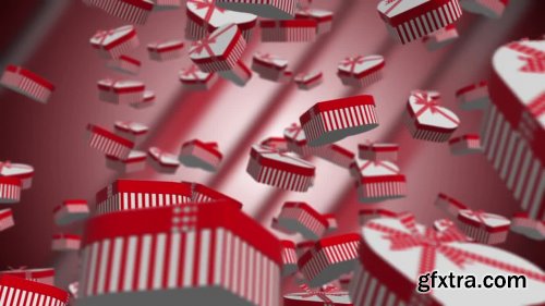 Valentines Gift Boxes Floating - Motion Graphics 164703